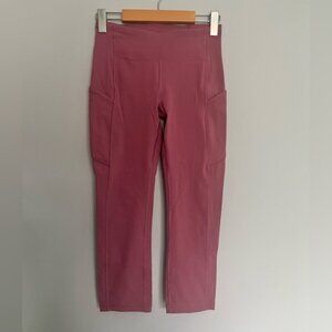 Lululemon Speed Up Crop 21” Moss Rose Size 4